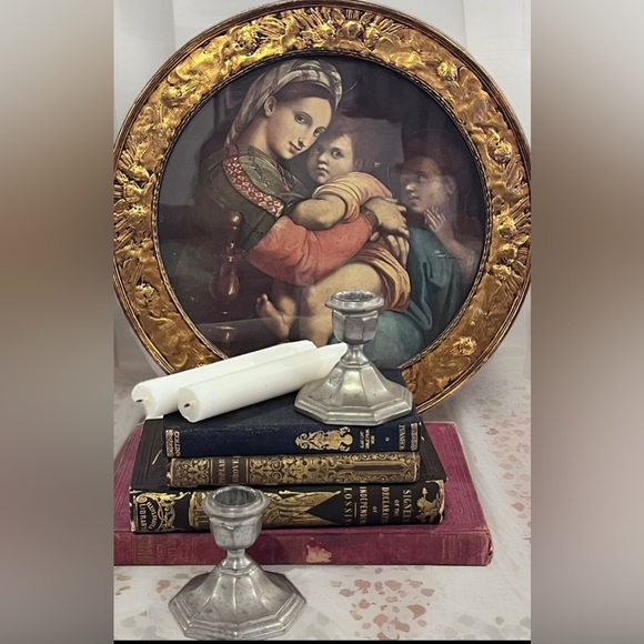 REVERE PEWTER 392  By Benedict  Lot of 2 Candlesticks VINTAGE 🕯️ - Picture 1 of 14